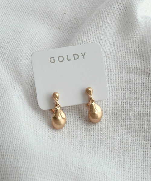 GOLDY（ゴールディ） イヤリング ミニマム バロック メタル イヤリング