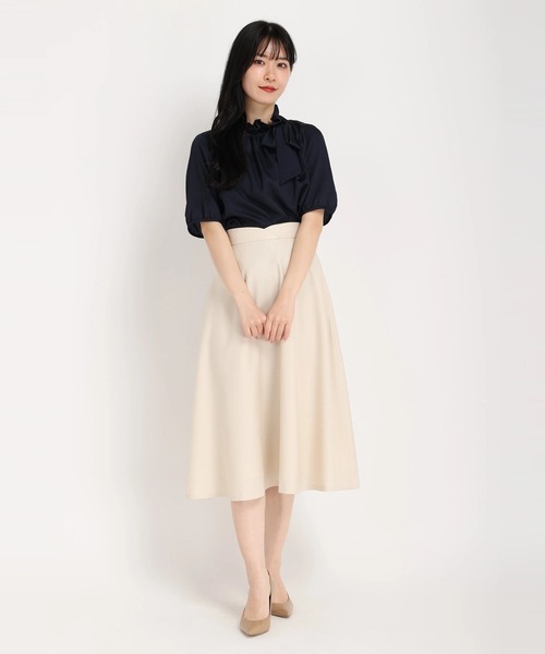 ☆美品☆STRAWBERRY-FIELDS リボン　カットソー　フリルブラウス☆ STRAWBERRY-FIELDS tシャツ 「雑誌掲載アイテム」セレモニー