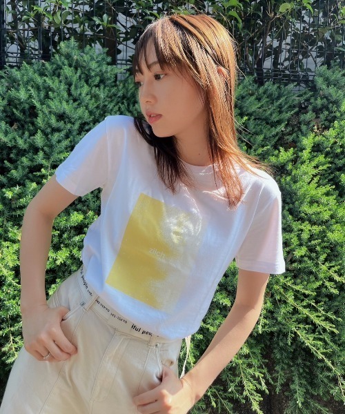 tシャツ 「ZOZOTOWN限定」LHP×Yuria Kizaki/Organic cotton「zilch」print T (Ladys)/lhpy