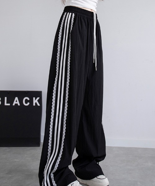 パンツ レースデザイントラックパンツ レディース : ZOZOTOWN Yahoo!店