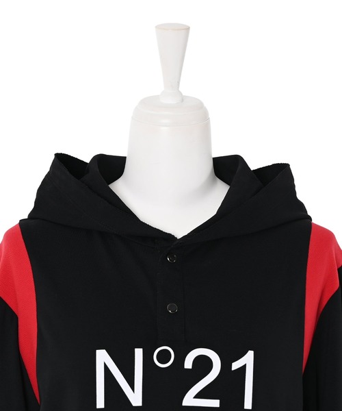 パーカー 「N°21」 フードロングTシャツ レディース Narcissus パーカー 「N°21」 フードロングTシャツ レディース