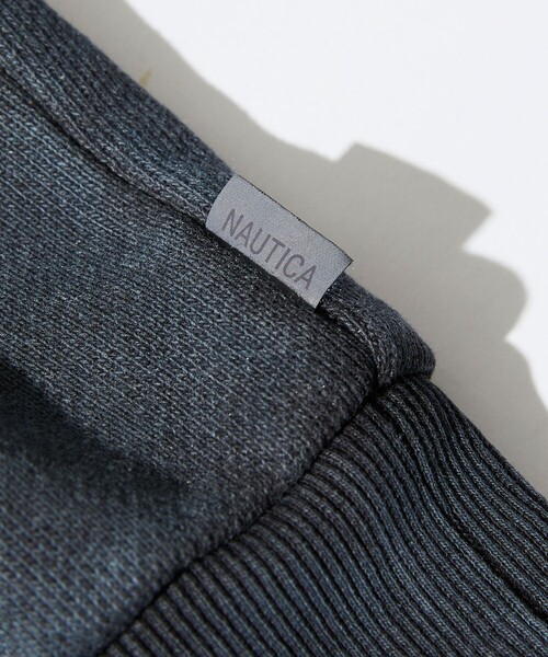 男女兼用スウェットシャツ【NAUTICA】PINGMENT ARCH SWEATSHIRT NAUTICA/Garment Dyed Bleech Washed Arch Logo Crewneck