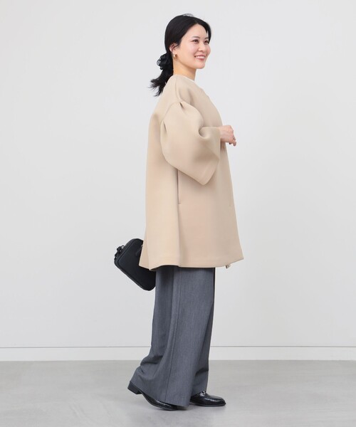 BEAMS HEART コート アウター ボリューム袖 ダンボール ミドル