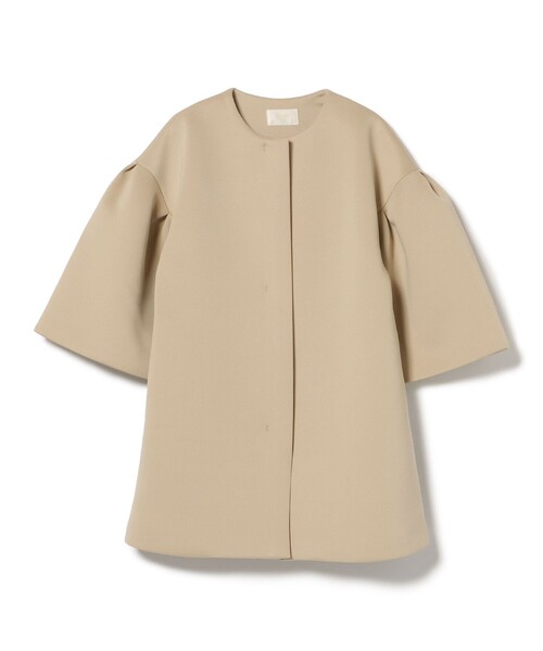 BEAMS HEART ボリューム袖 ダンボール ミドルコート BEAMS HEART コート アウター ボリューム袖 ダンボール ミドル