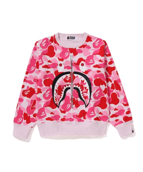 トレーナー スウェット ABC CAMO SHARK CREWNECK SWEATSHIRT レディース A BATHING APE トレーナー スウェット ABC CAMO SHARK CREWNECK