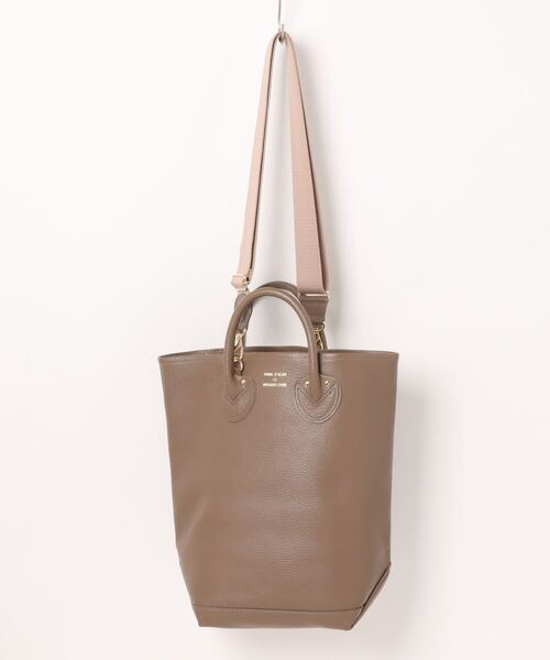 スマホショルダー トートバッグ 「YOUNG＆OLSEN」EMBOSSED LEATHER HAVERSACK M レディースの画像