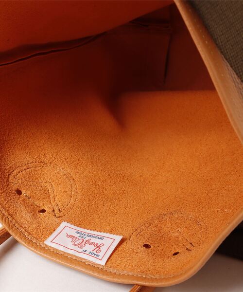 スマホショルダー トートバッグ 「YOUNG＆OLSEN」EMBOSSED LEATHER HAVERSACK M レディースの画像