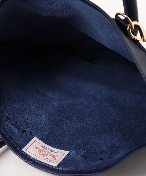 スマホショルダー トートバッグ 「YOUNG＆OLSEN」EMBOSSED LEATHER HAVERSACK M レディースの画像
