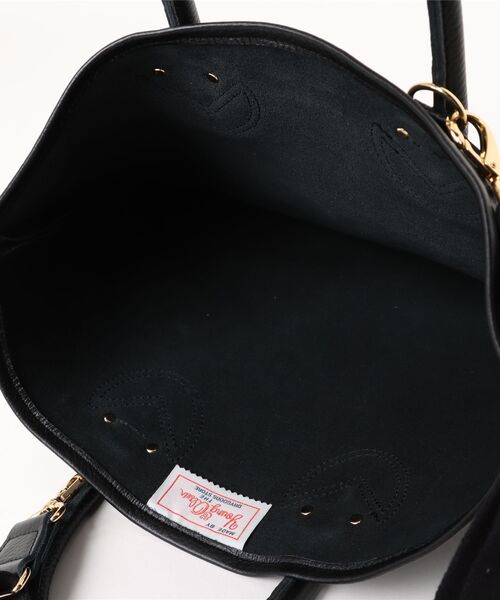スマホショルダー トートバッグ 「YOUNG＆OLSEN」EMBOSSED LEATHER HAVERSACK M レディースの画像