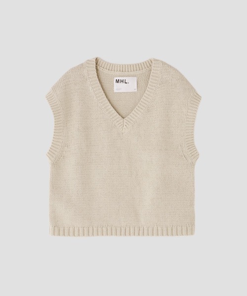 MHL. 「MHL.」 Vネックニット 2 ブラック レディース : ZOZOTOWN