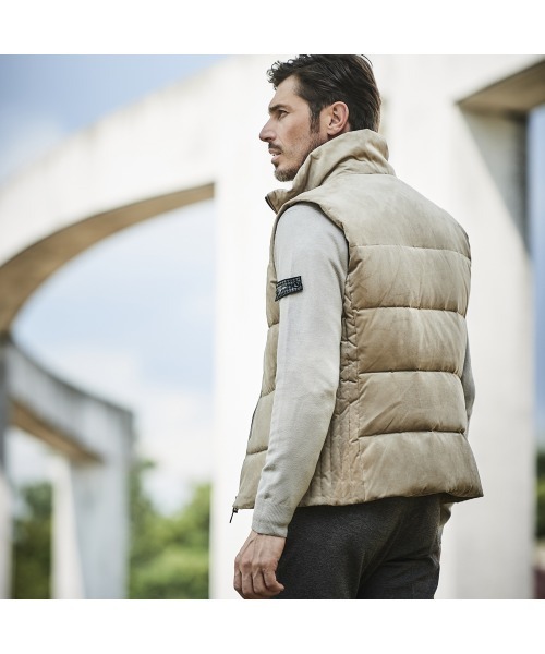 g-stage（ジーステージ） ダウンベスト ベスト スエードダウンベスト