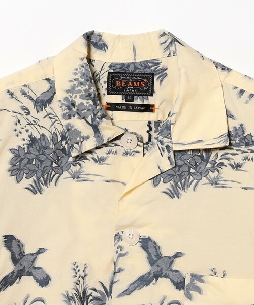 メンズ ビーチシャツ BEAMS+ シャツ カット ジャカード ビーチ メンズ : ZOZOTOWN