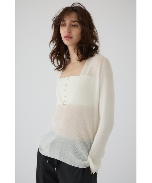 RIM.ARK サマーニット ニット セーター Bustier set rib knit ビスチェ 