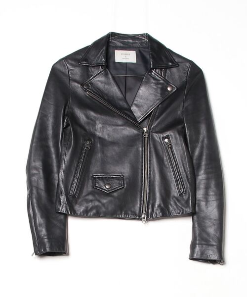 【最後です】ステュディオス　レザージャケット STUDIOUS（ステュディオス） レザージャケット 0 ブラック レディース