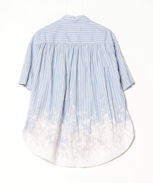 KAMIYA シャツ Bleached Stripe S/S Shirt メンズ : ZOZOTOWN