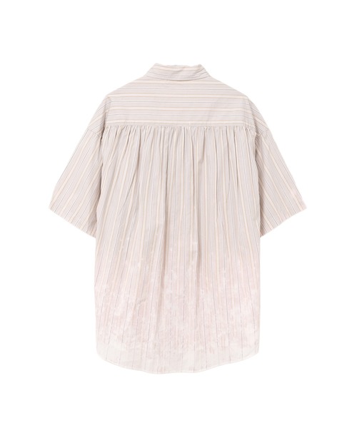 みゆきち KAMIYA シャツ Bleached Stripe S/S Shirt メンズ : ZOZOTOWN