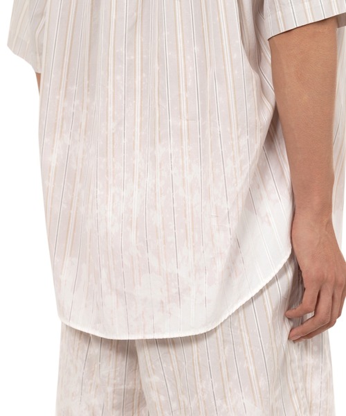 Toshihiro Kamiya様オーダー KAMIYA シャツ Bleached Stripe S/S Shirt メンズ : ZOZOTOWN