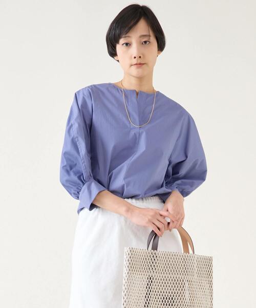 tシャツ ファブリックコンビプルオーバー レディース