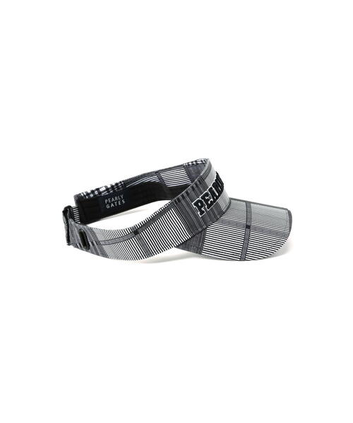 【PEARLY GATES】バーリーゲイツ/チェック柄バイザー /UNISEX PEARLY GATES サンバイザー 「PEARLY GATES」チェック柄バイザー