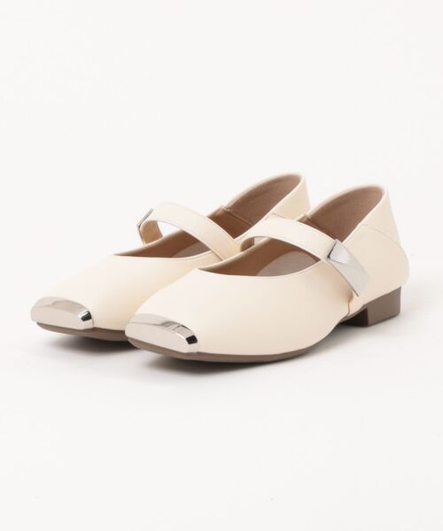 shoes365 パンプス 「shoes 365」スクエアトゥメリージェーンシューズ