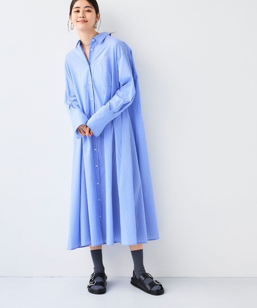 ◆Donna Karan マーブルマキシシャツワンピース jp401-r13.jpg