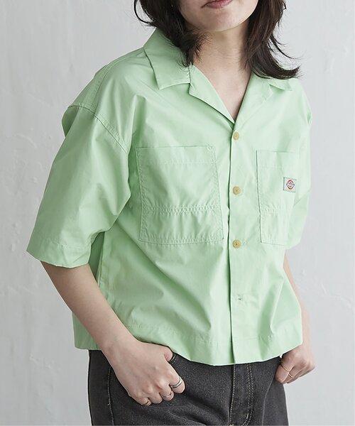ブラウス シャツ Dickies ディッキーズ クロップドシャツ レディース VENCE EXCHANGE ブラウス シャツ Dickies ディッキーズ