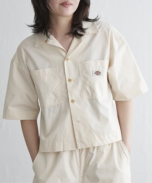 ブラウス シャツ Dickies ディッキーズ クロップドシャツ レディース