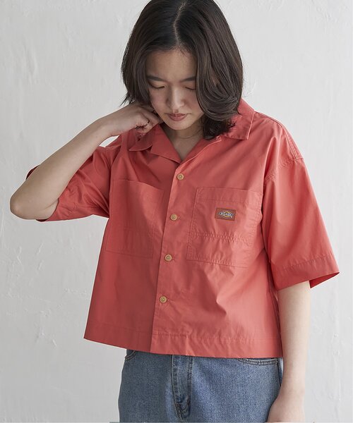 ブラウス シャツ Dickies ディッキーズ クロップドシャツ レディース VENCE EXCHANGE ブラウス シャツ Dickies ディッキーズ