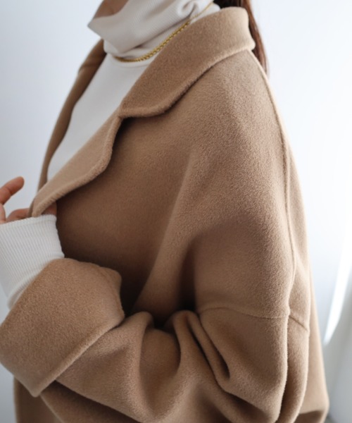 「evernavy」 チェスターコート M キャメル レディース_画像2