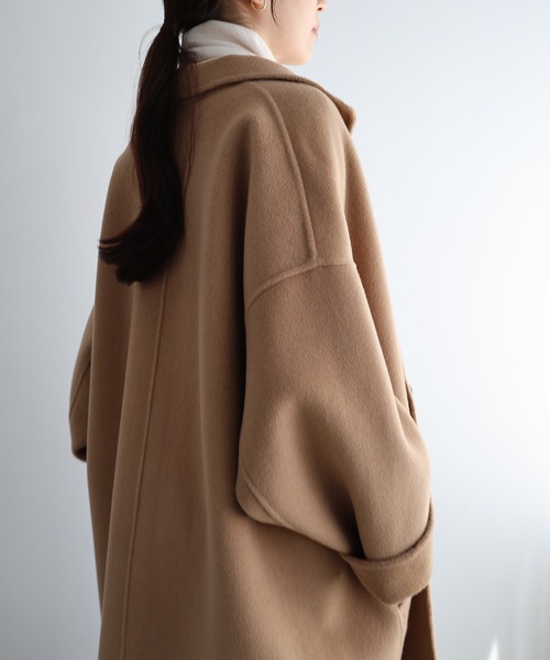 「evernavy」 チェスターコート M キャメル レディース_画像7