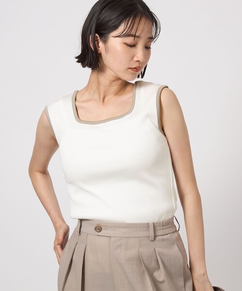 tシャツ ブライトリブ フレンチスリーブ プルオーバー カットソー -制菌- レディース