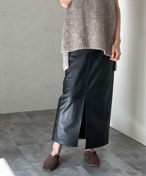 「Per sist ence」 タイトスカート FREE ベージュ レディース_画像6