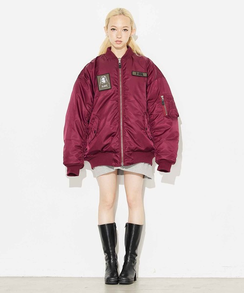 「X-girl」 ブルゾン ONE SIZE ブラック レディース_画像3