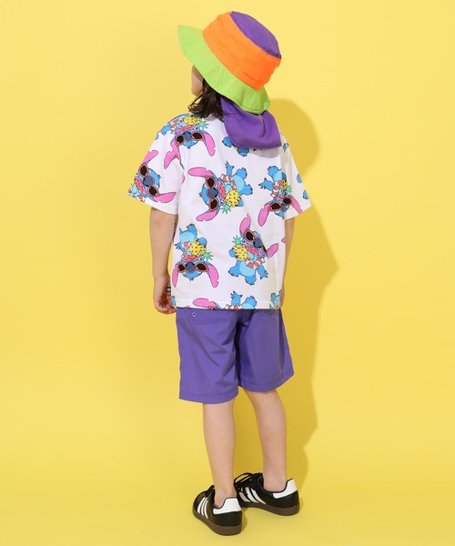 Disney（ディズニー） アンサンブル 「綿100％」 総柄Tシャツ×ハーフ
