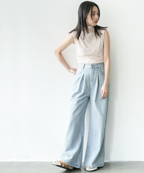 mili an deni（ミリアンデニ） ワイドパンツ ジーンズ デニム デニム