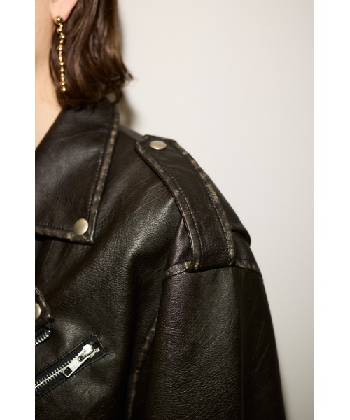 【新品タグ付き】THROW by sly ライダースジャケット THROW by SLY レザージャケット ライダース PAD IN F/LEATHER JK