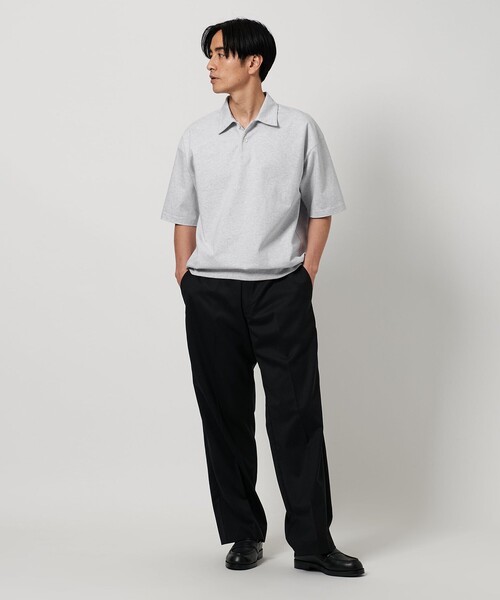 BEAUTY&YOUTHUNITEDARROWS ソリッドコットンポロスウェット BEAUTY＆YOUTH UNITED ARROWS トレーナー スウェット ソリッド