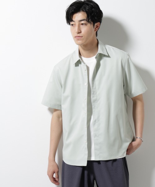 nanamica レギュラーカラーシャツ 半袖 nanamica (ナナミカ) Regular Collar Wind S/S Shirt