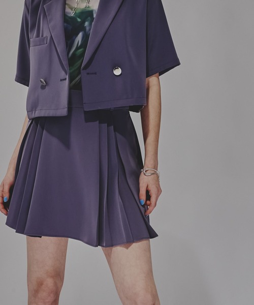 HARE トロミプリーツスカパン　ブラック HARE（ハレ）の「トロミプリーツスカパン(HARE)（その他パンツ