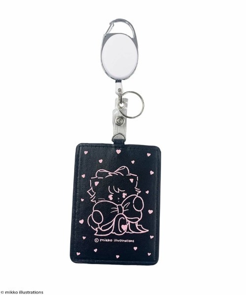 SPINNS カードケース 「mikko illustrations×SPINNS」リール付き