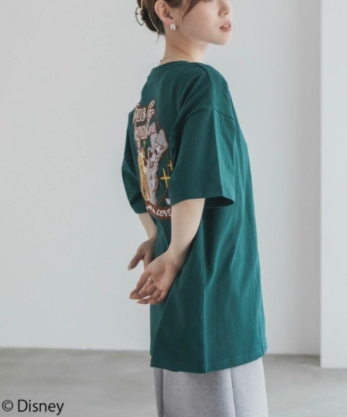 Disney tシャツ わんわん物語 レディー＆トランプ / サガラ刺繍T