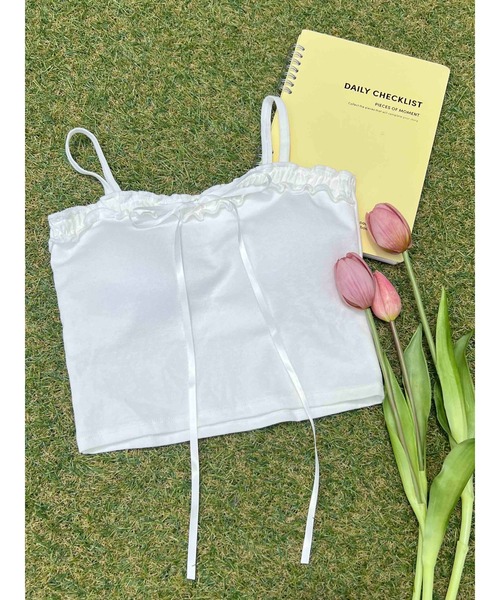 キャミソール 「PHILLY」フリルパイピングキャミソール : ZOZOTOWN