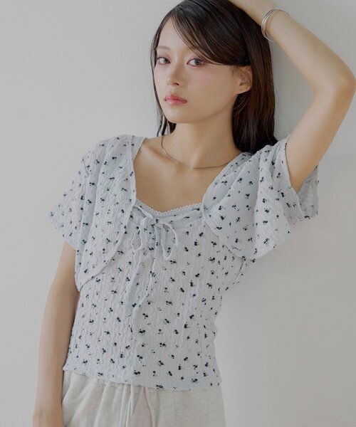 Chico tシャツ 「SET ITEM」フラワーボレロ+タンクセット