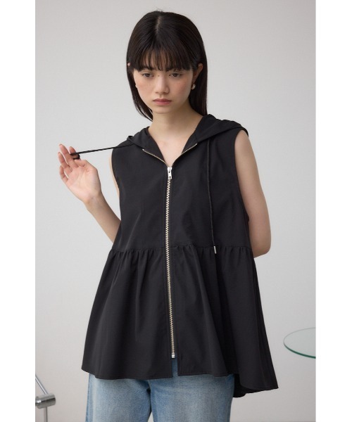 未使用　AZUL by moussy フード付きダウンベスト XLブラック AZUL by moussy（ダウンベスト）のフリマアイテム一覧