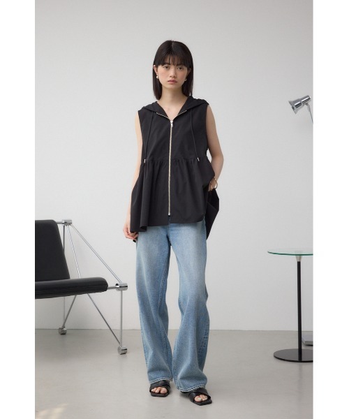 未使用　AZUL by moussy フード付きダウンベスト XLブラック AZUL by moussy（ダウンベスト）のフリマアイテム一覧