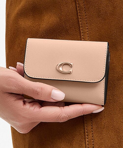 COACH コーチ 三つ折り財布 レディース&メンズ ロゴモノグラム柄