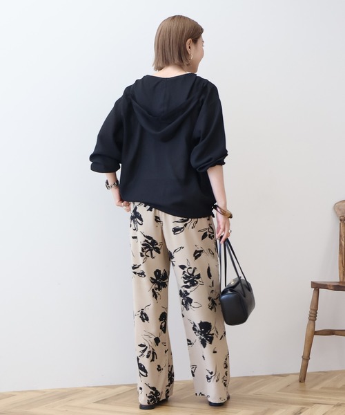 ブラウス シャツ コットンシルクシアーフーディシャツ レディース URBAN RESEARCH ブラウス シャツ コットンカラミシアーオーバー