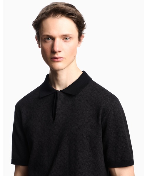 EMPORIO ARMANI セーター ニット 「エンポリオ アルマーニ」Icon ポロ