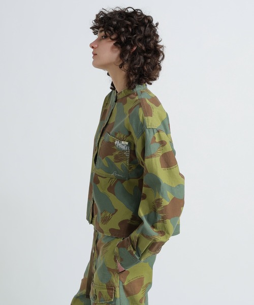 ブラウス シャツ CAMOUFLAGE SHORT SHIRTS/カモフラージュショートシャツ レディース AVIREX ブラウス シャツ CAMOUFLAGE SHORT SHIRTS