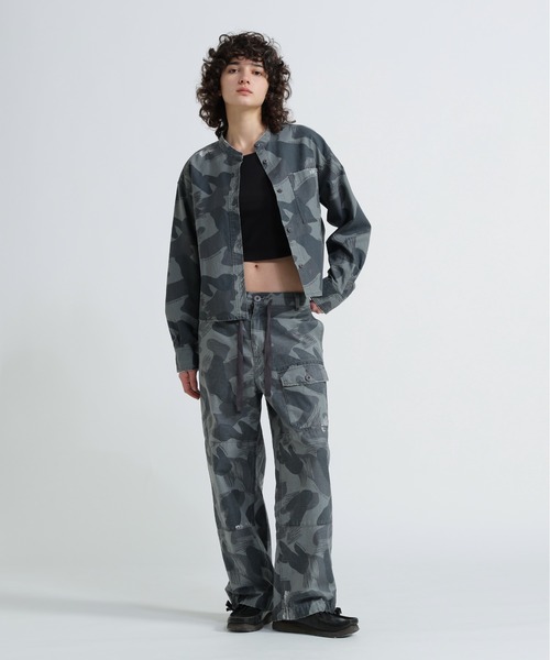 ブラウス シャツ CAMOUFLAGE SHORT SHIRTS/カモフラージュショートシャツ レディース AVIREX ブラウス シャツ CAMOUFLAGE SHORT SHIRTS